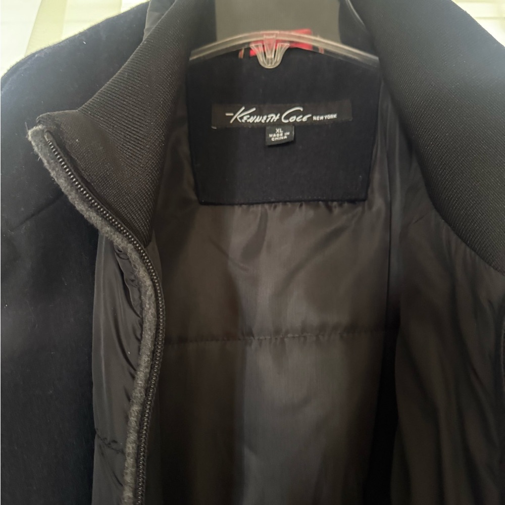 Kenneth Cole Black Trench Coat - Picture 6 of 6